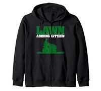 Lawn Abiding Citizen Funny Lawn Care Taker Mowing Gardener Zip Hoodie