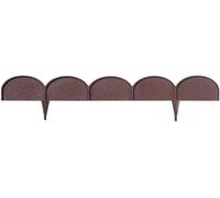 Lawn border edge, palisade, garden 10 m Brown