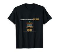 Lawn Care - I Know Exactly Where The Dog Went - Front Yard Value Graphic T-Shirt