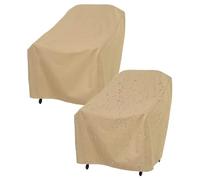 Lawn Chair Covers - 2 Pieces Outdoor Waterproof Cover, Windproof Adjustable | Creatives Modern Design Patio Balcony Furniture Guard For Garden Urban Hotel Holiday Home Outdoor