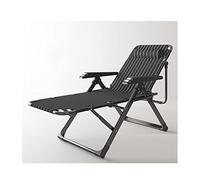 Lawn Chair Lounge Chair Adjustable Recliner With Pillow And Massage Armrest Outdoor Camp Bed For Poolside Backyard Beach Support 150kg Steel Frame (Color : A)