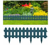Lawn Edging 10m x 29cm Green PP 25pcs Garden Border Panels 40x29cm UV-resistant