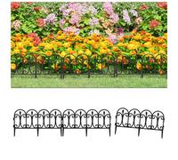 17x Lawn Edgings PP Outdoor Patio Garden Edge Border Fence Black/White vidaXL