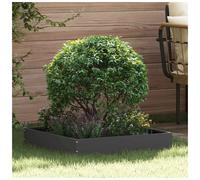Lawn edging Black Steel Square 60x60x13cm Outdoor Border Modern Landscape TrimX