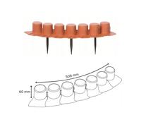 Lawn Edging Border 4.05m / 13.3ft - Palisade Garden Fence for Flower Beds