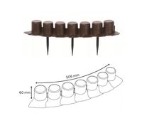 Lawn Edging Border 4.05m / 13.3ft - Palisade Garden Fence for Flower Beds