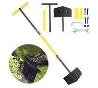 Lawn Edging Cutter, 106 cm Lawn Edging Cutter, Half Moon, Lawn Edging Cutter with Handle, Lawn Cutter with Long Rubber Handle, Wide Base Plate for Precise Lawn Edging Cutting Landscape Design