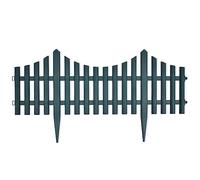 Lawn Edging Green 17 Pieces 10 m Polypropylene Flower Bed Border Flexible with Ground Spikes for Flower Bed Edging, Mowing Edge, Root Barrier and Path Limiting in the Garden
