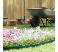 Lawn Edging Green 4000 x 4 x 5 cm Plastic Flexible Garden Border with 120 Nails Weatherproof UV Protection for Bed Lawn Meadow Plant Shrub Hedge