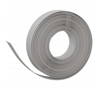 Lawn Edging Grey 10 m x 10 cm Polyethylene Flexible and Flexible for Flower Bed Border, Mowing Edge, Path Limiting and Lawn Border in the Garden, Plug-In and Durable