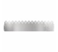 Lawn Edging Pack of 10 Silver Stainless Steel 103 x 0.05 x 22 cm Mowing Edge Flower Bed Border Weatherproof for Garden Paths Patio Lawn Border with Plug-In System and Flexible Palisade
