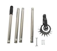 Lawn Edging Roller, Serrated Blade Efficient Trimming Manual Lawn Edging Machine Single Wheel for Garden (4 Sections)