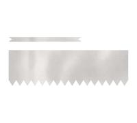 Lawn Edging Stainless Steel Pack of 10 100 x 0.05 x 30 cm Silver Weatherproof Flower Bed Border with Flexible Plug-In System for Garden, Patio, Walkway and Landscaping