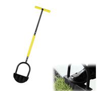 Lawn Edging Tool, Manual Lawn Edger with Saw-Tooth, 117CM Carbon Steel Lawn Edging Border Cutter & Garden Edging Grass Cutter, Half Moon Lawn Edger Easy Into The Ground Without Bending