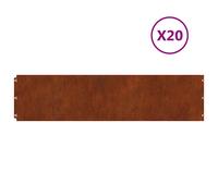 Lawn Edgings Garden Edging Outdoor Grass Border Flexible Corten steel vidaXL