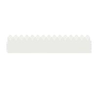 Lawn Edgings 10 pcs White 103 x 0.05 x 22 cm Steel
