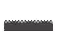 Lawn Edgings 20 pcs Black 103 x 0.05 x 22 cm Steel