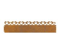 Lawn Edgings 20 pcs Rusty 103 x 0.05 x 22 cm Weathering Steel