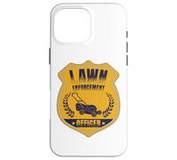 Lawn Enforcement Officer Landscaper Gardening Grass Mowing Case for iPhone 16 Pro Max