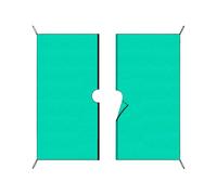 Lawn Fabric Tarp - Waterproof Landscaping Cover, Strong Heavy Duty Mat, 79x79 Inch Ground Protector | Outdoor Garden Grass Bed Flower Vegetable Driveway Lawn Yard Gardening Multipurpose Sheet Shield