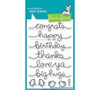 Lawn Fawn Big Scripty Words 4"x6" Clear Stamps LF1171