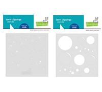 Lawn Fawn Bubble Background (2 Stencils) and Big Bubble Stencil (1 Stencil), Bundle of 3 Stencils (LF2534, LF2535)