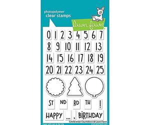 Lawn Fawn Celebration Countdown 4X6 Clear Stamp Set