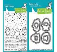 Lawn Fawn Clear Stamp & Die Set - Snow Cool LF1226 & LF1227