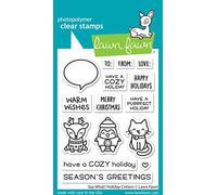 Lawn Fawn Clear Stamps 3"X4"-Say What? Holiday Critters