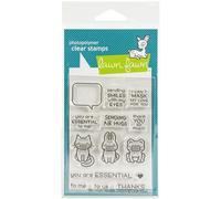 Lawn Fawn Clear Stamps 3"X4"-Say What? Masked Critters