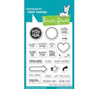 Lawn Fawn Clear Stamps 3'X4' - Push Here