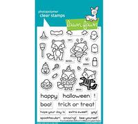 Lawn Fawn Clear Stamps 4"X6"-Fox Costumes Before 'n Afters