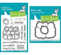 Lawn Fawn Clear Stamps & Dies Set - How You Bean? Strawberries Add-On - Two Item Bundle