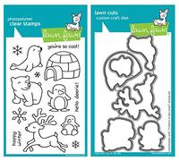 Lawn Fawn "Critters in the Snow" Clear Stamp and Die Set