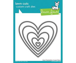 Lawn Fawn Die Cuts - Heart Stackables