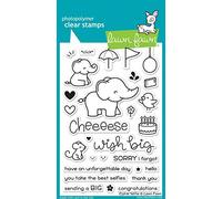 Lawn Fawn Elphie Selfie 4"x6" Clear Stamps LF1328