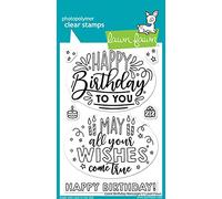 Lawn Fawn Giant Birthday Messages 4X6 Clear Stamp Set