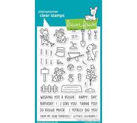 Lawn Fawn LF3340 Veggie Happy 4X6 Clear Stamp Set