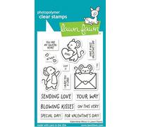 Lawn Fawn LF3608 Valentine Mice 3X4 Clear Stamp Set
