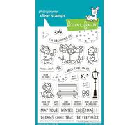 Lawn Fawn LF3893 Caroling Mice 4X6 Clear Stamp Set