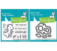 Lawn Fawn - Little Dragon - Stamp and Die - 2 Item Bundle