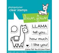 Lawn Fawn Llama Tell You 2X3 Clear Stamp Set