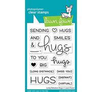 Lawn Fawn Long Distance Hugs 3X4 Clear Stamp Set