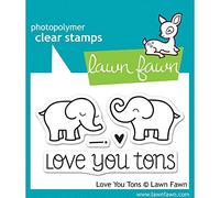 Lawn Fawn Love You Tons Clear Stamps LF598