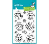 Lawn Fawn Magic Holiday Messages 4X6 Clear Stamp Set