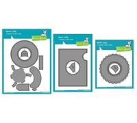 Lawn Fawn Magic Iris Interactive Custom Craft Die, Magic Iris Add-on Custom Craft Die and Magic Iris Scalloped Add-on Die, Bundle of 3 Items (LF2238, LF2239, LF2240)