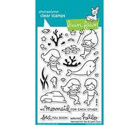 Lawn Fawn Mermaid For You 4"x6" Clear Stamps LF1167