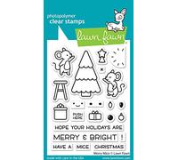 Lawn Fawn Merry Mice 3X4 Clear Stamp Set