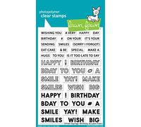 Lawn Fawn Offset Sayings: Birthday 4X6 Clear Stamp Set