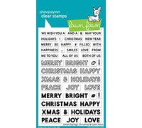 Lawn Fawn Offset Sayings: Christmas 4X6 Clear Stamp Set